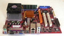 PCChips M863G V1.5A Motherboard with AMD Athlon 650MHz, 128MB DDR266 SDRAM