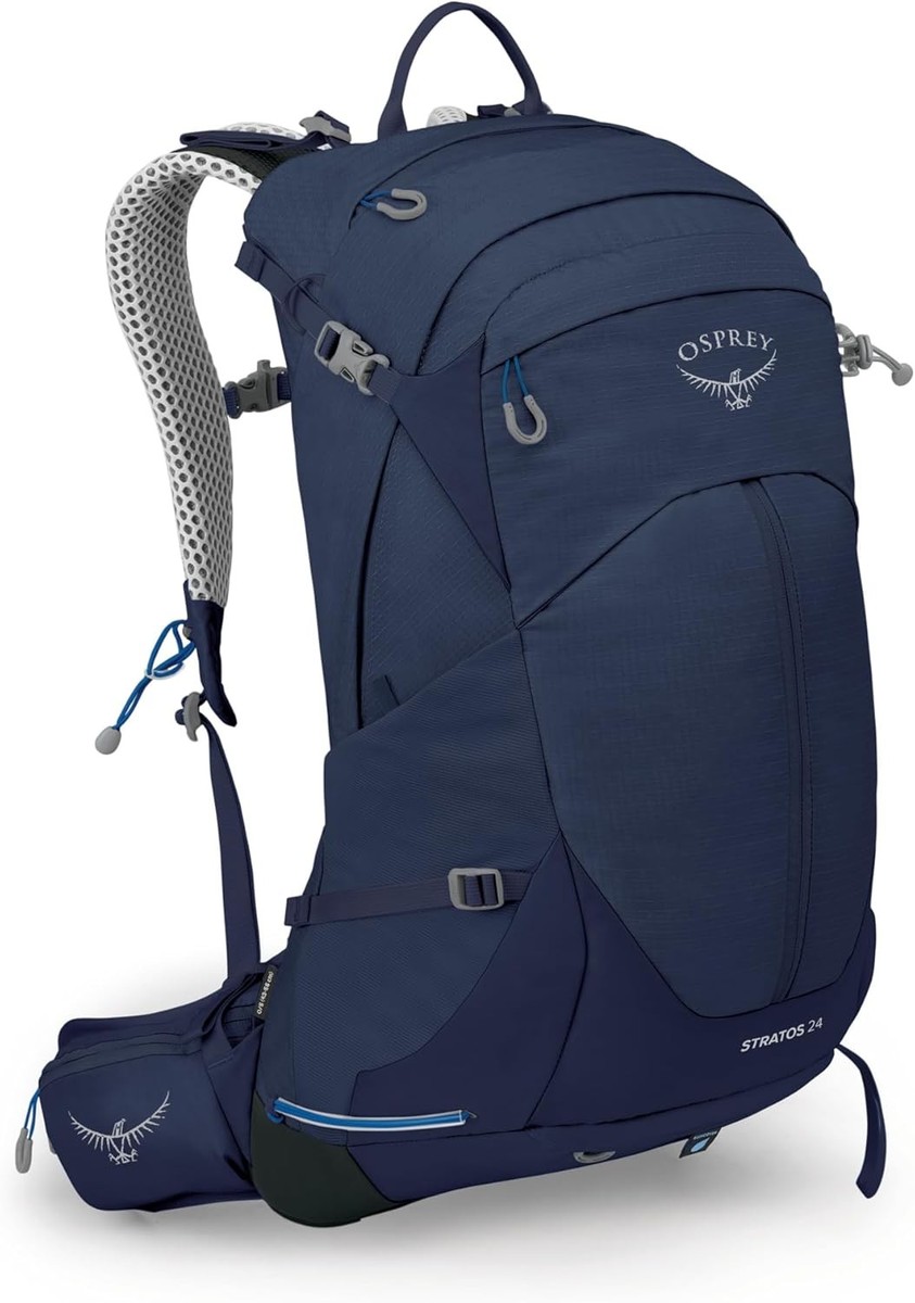 Osprey Stratos 24L Mens Hiking Backpack - Cetacean Blue | eBay