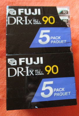 2x 5er Packs FUJI DR-Ix 90 IEC I Type 1 normal Leerkassetten MC NEU