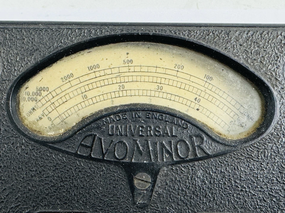 multímetro analógico Universal AVO Minor England No Probado - Imagen 3 de 4