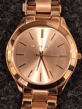Michael Kors Unisex Rose Gold Quartz Watch: MK-3197