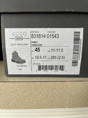 ECCO Track 25 M Mid Hiking Boot Gore-Tex Tarmac EU 45 US 11-11.5 831814