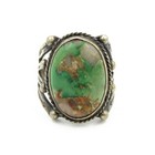 Fred Harvey Era Sterling Turquoise Thunderbird Ring Pin Cuff Lot of 5 #S5621-4 — photo 2