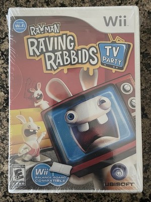 Brand New - Rayman Raving Rabbids: TV Party SHIRT BUNDLE RARE (Nintendo Wii)