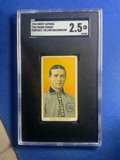 Frank Chance 1910 Sweet Caporal T206 Baseball Portrait Yellow SGC 2.5