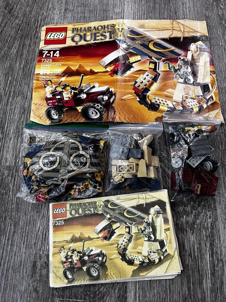 LEGO Pharaoh's Quest: Cursed Cobra Statue (7325) - COMPLETE! - Image 2 of 4