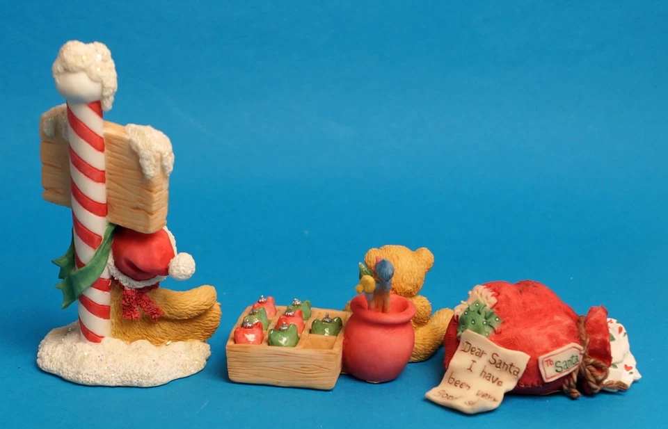 Cherished Teddies - SANTA'S WORKSHOP Accessories (3er Set) - 176079 - NEU - Bild 3 von 4