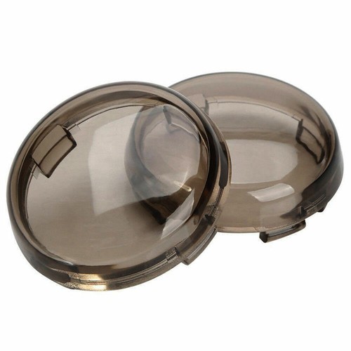 4x Turn Single Light Lens Cover Smoke For Harley Sportster Street Glide Dyna - Picture 8 of 10