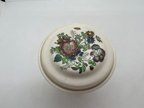 Mason's Ironstone Paynsley Rosemary Shelton Covered Floral Tea Caddy 4x3 England - Picture 3 of 17