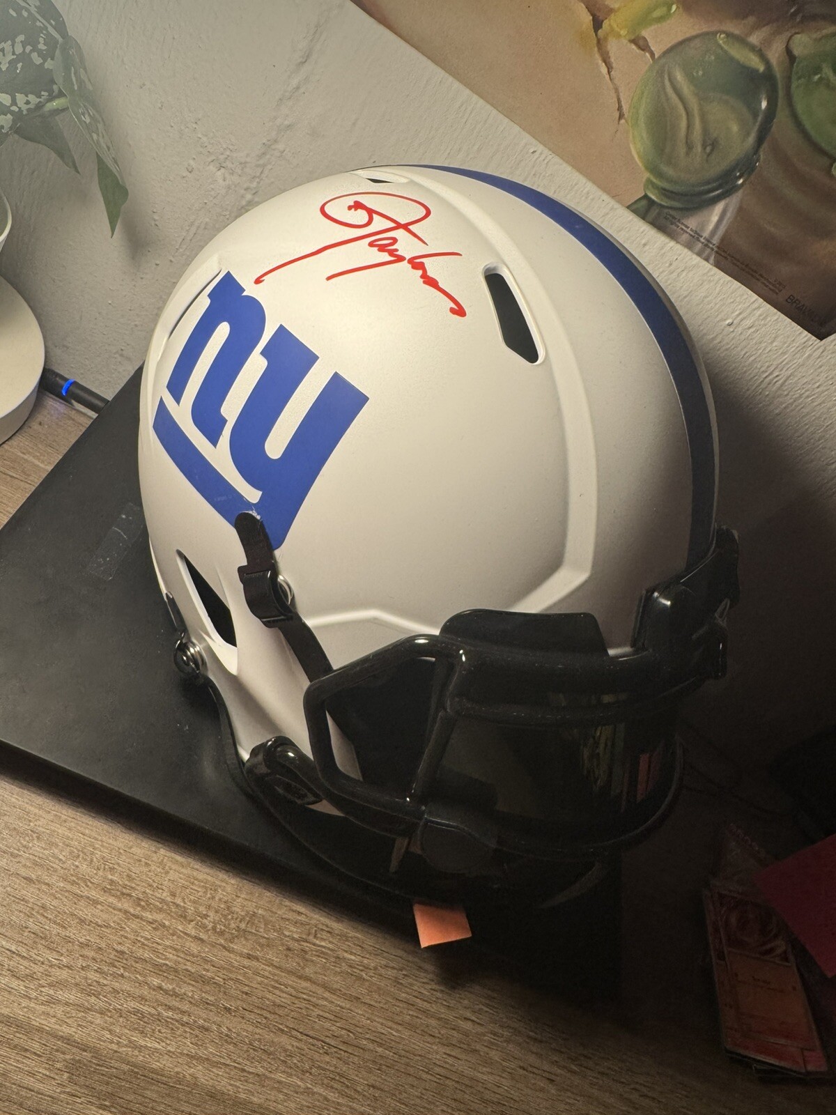 Lawrence Taylor Autographed Signed Full Size Helmet, Replica Beckett authenticated 
