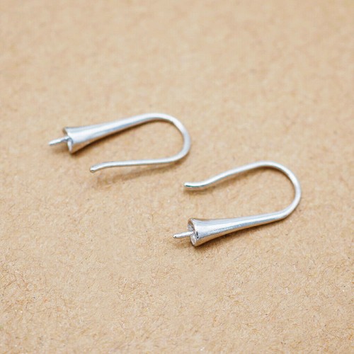 Sterling Silver Pearl French Earring Hook Connector Jewelry Finding A4500 - Picture 11 of 11