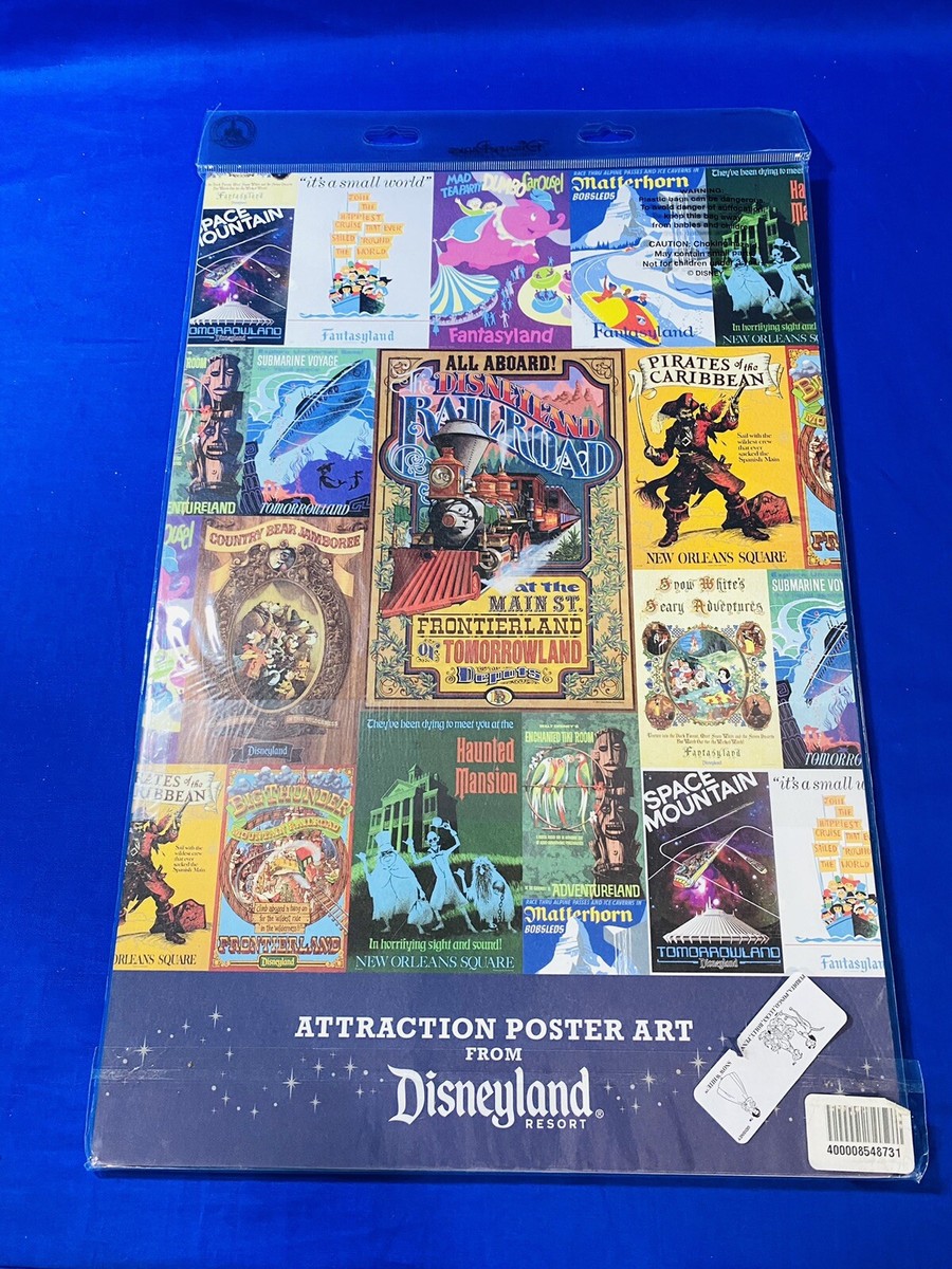 Disney Parks Disneyland Classic Attraction Poster Set of 12