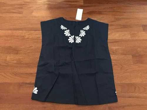 New Gymboree Girls Navy Blue Woven Top Blouse Size 10