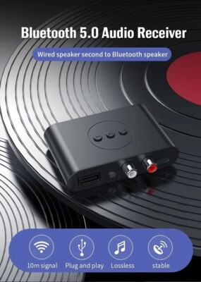NFC Bluetooth 5.0 Trasmettitore Ricevitore Wireless 3.5MM Adattatore AUX NFC A 2 RCA Audio - Foto 10