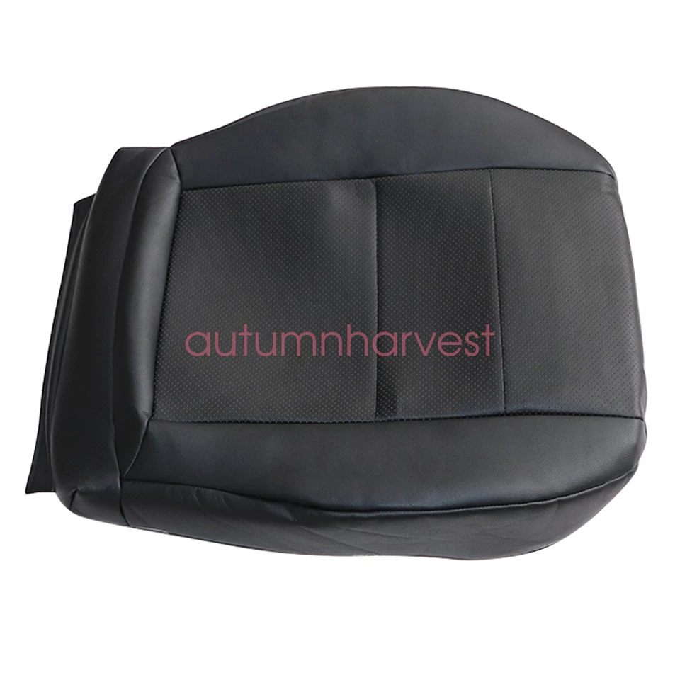 Cubierta de asiento de cuero negra para parte inferior del conductor Mercedes Benz C300 350 2008-2014 Foto 3 de 4