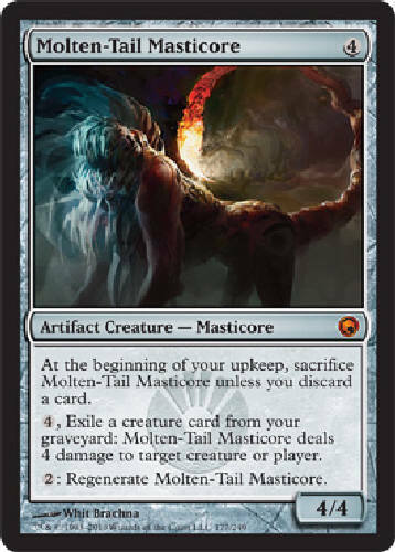 MOLTEN-TAIL MASTICORE X4 4 4X Scars of Mirrodin MTG Magic Cards DJMagic