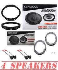 Kenwood Front & Rear Door Car Speakers w/ Install Kit for 2015-2023Ford F-150