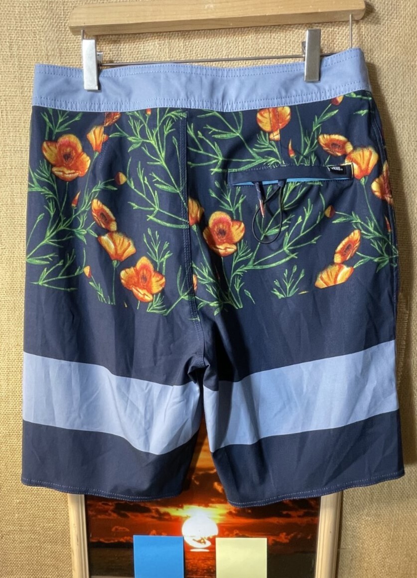 VANS Board Shorts Floral multi-color men’s 30 pocket … - Gem