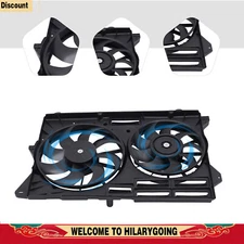 Engine Radiator Cooling Fan Assembly For 2013-2014-2019 Ford Explorer Black