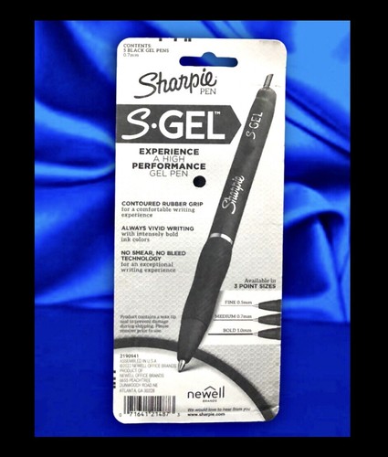 SHARPIE S-Gel, 5pk bolígrafos de gel, punto medio (0,7 mm), tinta negra, sin manchas/sin sangrado - Imagen 16 de 24