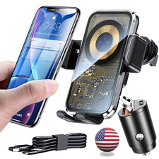45W Fast Wireless Car Charger Automatic Clamp...