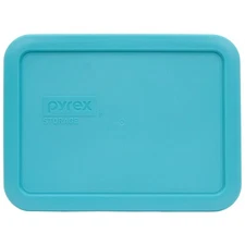 Pyrex 7210-PC Surf Blue Rectangular Plastic Food Storage Replacement Lid Cover