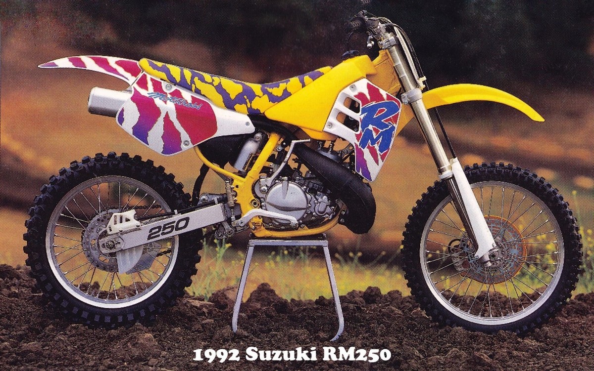 1982 Suzuki RM250 MX Motocross Motorcycle POSTER 24 X 36 INCH