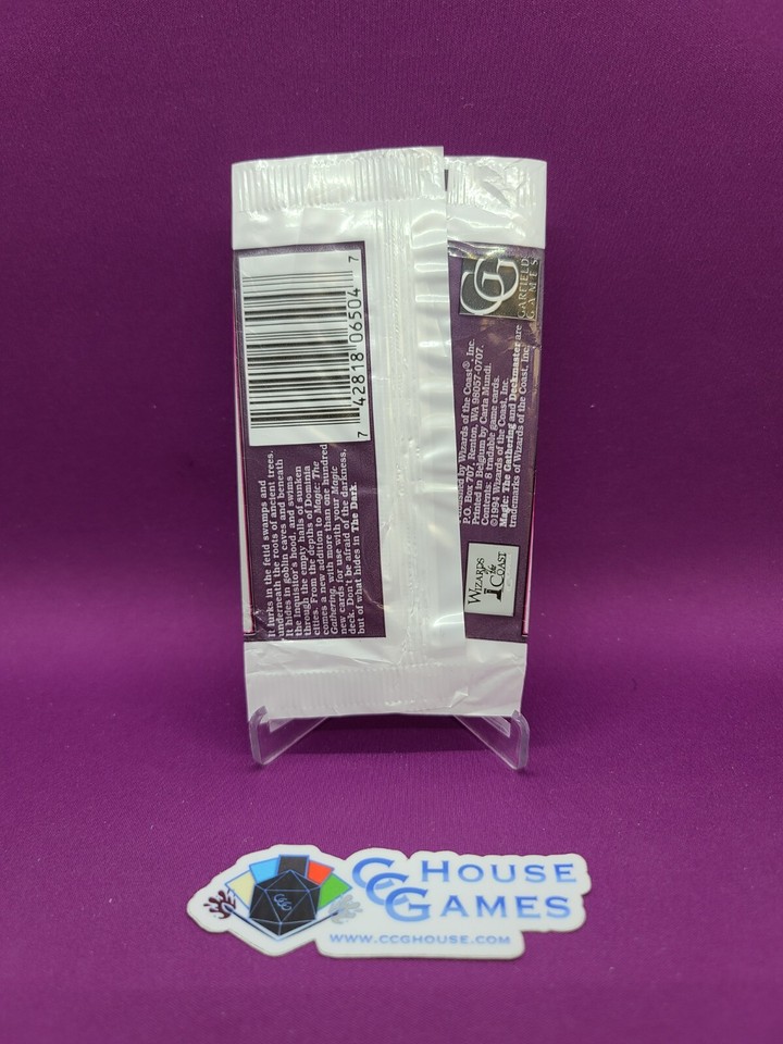 Magic the Gathering EMPTY The Dark Booster Pack Wrapper No Tears (#B ...