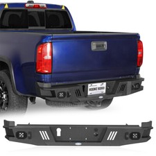 Offroad Steel Rear Bumper W Led Lights For 2015-2022 Chevy Colorado Gmc Canyon
