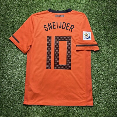 2010 Netherlands Sneijder Jersey Shirt Kit Holland Small S Orange