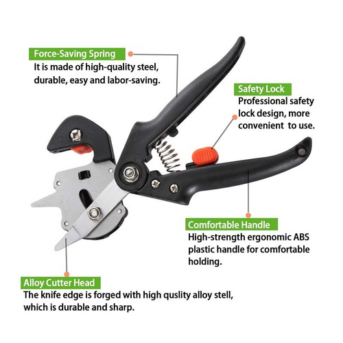 Garden Tree Grafting Knife Pruning Pruner Shears Snip Scissors Cutting Tool Kit - Picture 8 of 15