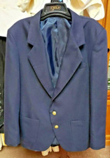 BOYS' BLAZER JACKET ARROW NAVY BLUE GOLD BUTTONS POLY/RAYON SIZE 16 REG