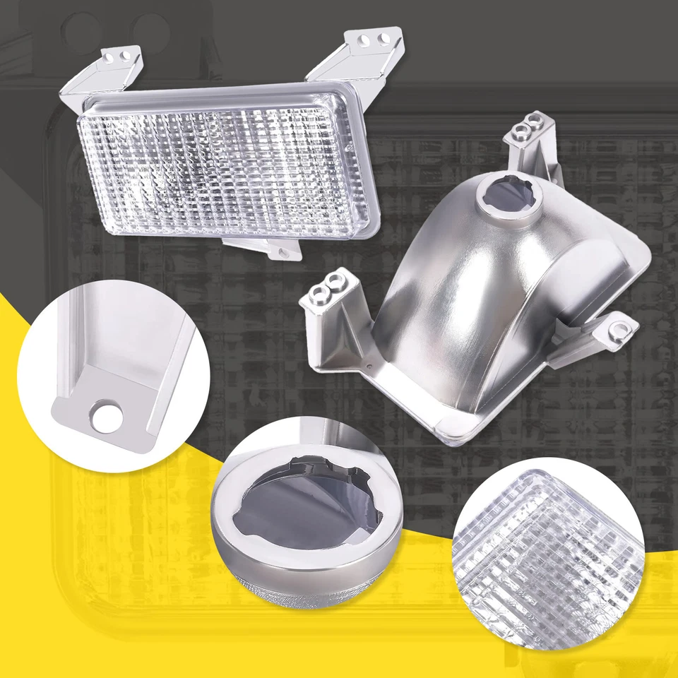 Par de luces de estacionamiento de esquina de señal de giro para camioneta Chevy GMC 1983-1991 Foto 2 de 4