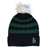 Harry Potter MüTze Slytherin Snake Beanie BommelmüTze StrickmüTze WintermüTze