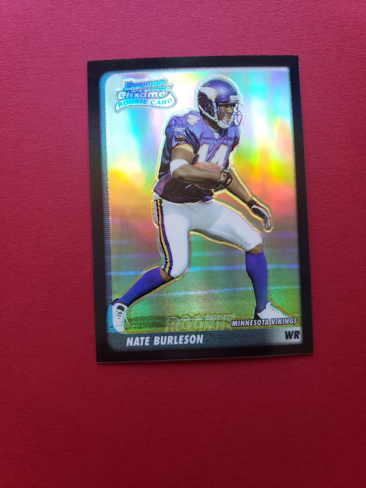 2003 Bowman Chrome Black Refractor #155 Nate Burleson RC /500 Rookie