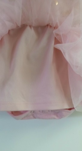 The Children's Place Pink Heart Tutu Dress One Piece Size 3 / 6M - Picture 4 of 7