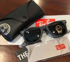 New Ray-Ban Wayfarer Black Matte RB2140 Sunglasses
