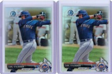carl stajduhar 2017 bowman chrome 1st bowman refractor mets