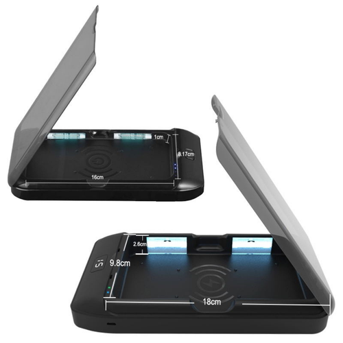 ULTRAVIOLET PHONE STERILIZING BOX WITH WIRELESS CHARGER FOR ECOQUEST - 第 6/7 張圖片