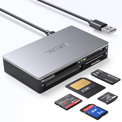 All-in-1 USB SmartMedia Card Reader for SD CF MS xD & More