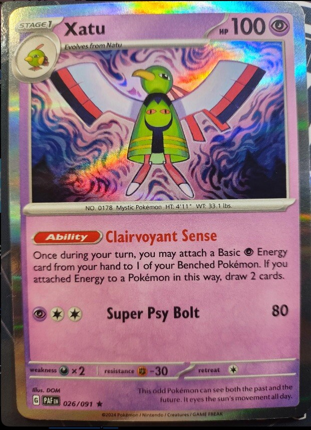 Xatu 026/091 Holo Pokemon Card