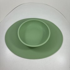 Upward Baby Dusty Green Silicone Suction Bowl