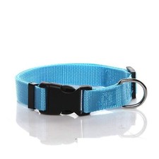 Nylon Dog Collar Adjustable Dog Collars for Medium Large Dogs 1 Inch Wide Blue