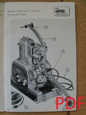 Instructions cine projector AMPRO 16mm sound projector new educational Email/CD