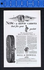 BELL  HOWELL Filmo 75 Pocket Movie Camera - 1928 PRINT AD