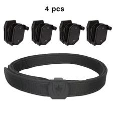 IDOGEAR Tactical Belt  IPSC USPSA 1.5" Shooting w/4 Multi-Angle Pistol Mag Pouch