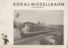 catalog ROKAL 1954 October gauge TT 12 mm. 1:120 model railway catalogue D aa