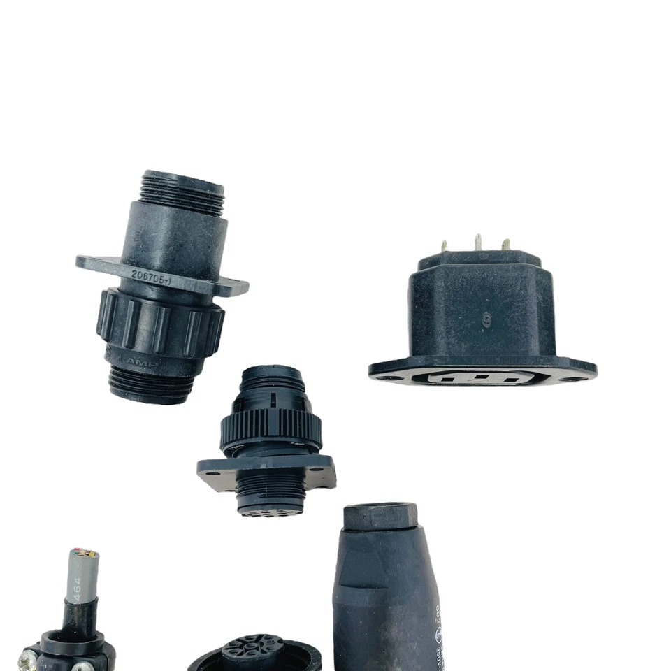 10 pcs Assorted Circular Connector Receptacle Plug TE AMP and Cinch Connectivity - Image 2 of 4