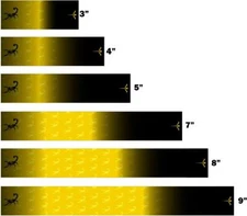 White Water Archery Tiled Scorpion Black Fade 2 Arrow Wraps 15 Pc Pack