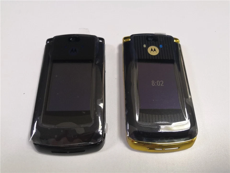 Original Motorola Razr 2 V8 2.2'' UNLOCKE GSM 2G Quad Band Flip Gold Cell Phone - Image 2 of 4
